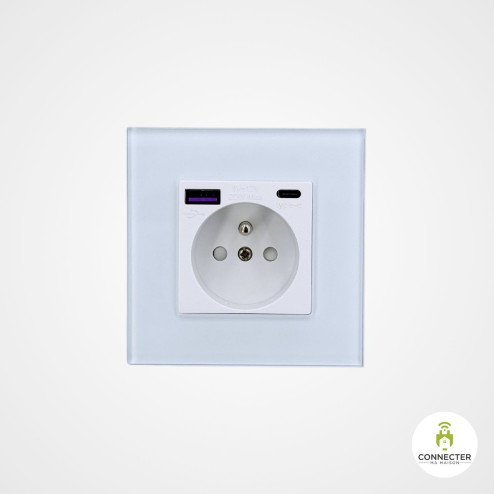 Prise courant murale USB,...