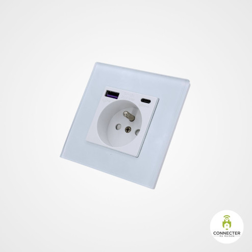 Prise courant murale USB,...